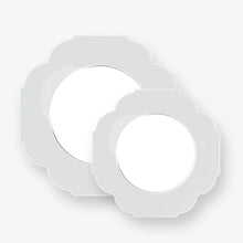 Load image into Gallery viewer, Scalloped Silver Plastic Plates | 10 Pack - Luxe Party NYC