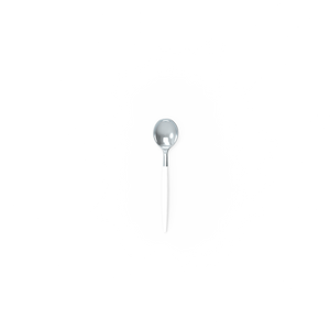 White and Silver Plastic Mini Spoon - Luxe Party NYC