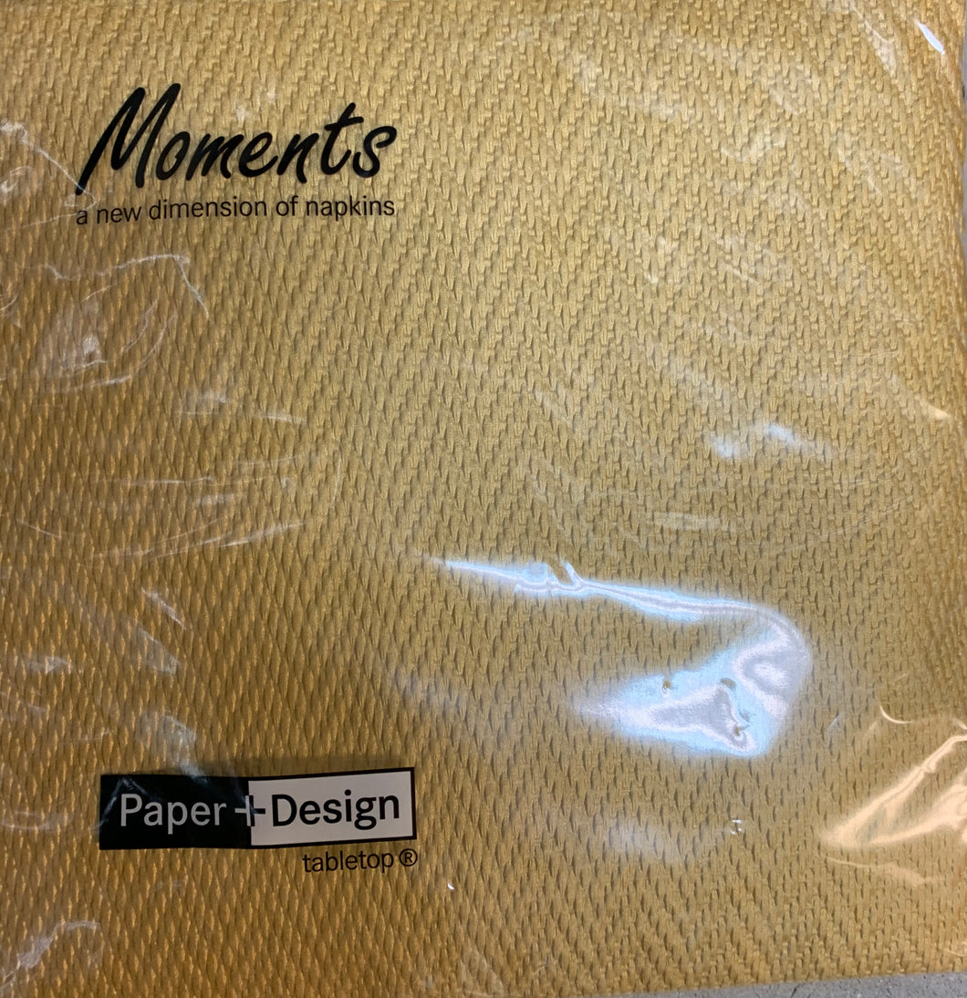 Napkins gold embossed