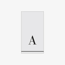Load image into Gallery viewer, A - Bodoni Script Single Initial Paper Guest Towel Napkins - Luxe Party NYC