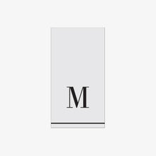 Load image into Gallery viewer, M - Bodoni Script Single Initial Paper Guest Towel Napkins - Luxe Party NYC