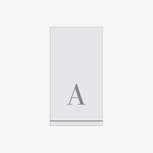 A - Bodoni Script Single Initial Paper Guest Towel Napkins - Luxe Party NYC