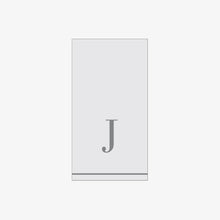Load image into Gallery viewer, J - Bodoni Script Single Initial Paper Guest Towel Napkins - Luxe Party NYC