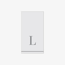 Load image into Gallery viewer, L - Bodoni Script Single Initial Paper Guest Towel Napkins - Luxe Party NYC
