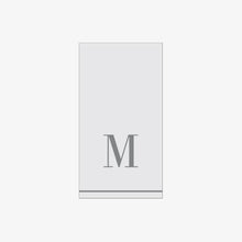 Load image into Gallery viewer, M - Bodoni Script Single Initial Paper Guest Towel Napkins - Luxe Party NYC