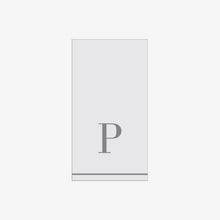 Load image into Gallery viewer, P - Bodoni Script Single Initial Paper Guest Towel Napkins - Luxe Party NYC