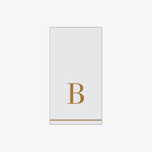 Load image into Gallery viewer, B - Bodoni Script Single Initial Paper Guest Towel Napkins - Luxe Party NYC