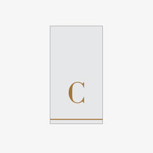 Load image into Gallery viewer, C - Bodoni Script Single Initial Paper Guest Towel Napkins - Luxe Party NYC