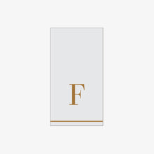 Load image into Gallery viewer, F - Bodoni Script Single Initial Paper Guest Towel Napkins - Luxe Party NYC