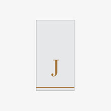 Load image into Gallery viewer, J - Bodoni Script Single Initial Paper Guest Towel Napkins - Luxe Party NYC