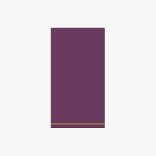 Load image into Gallery viewer, 16 PK Purple with Gold Stripe Guest Paper Napkins - Luxe Party NYC