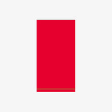Load image into Gallery viewer, 16 PK Red with Gold Stripe Guest Paper Napkins - Luxe Party NYC
