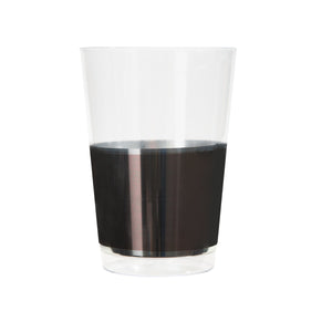 12 Oz Round Grey Plastic Tumblers | 10 Tumblers - Luxe Party NYC