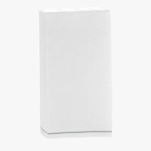 Load image into Gallery viewer, 16 PK White with Silver Stripe Guest Paper Napkins