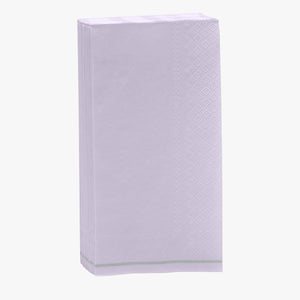16 PK Lavender with Silver Stripe Guest Paper Napkins