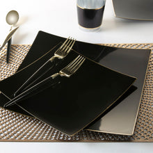 Load image into Gallery viewer, Navy • Gold Plastic Cutlery Set | 32 Pieces - Luxe Party NYC