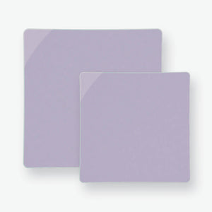 Lavender Square Plastic Plates | 10 Pack - Luxe Party NYC
