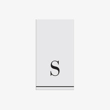 Load image into Gallery viewer, S - Bodoni Script Single Initial Paper Guest Towel Napkins - Luxe Party NYC