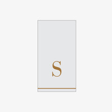 Load image into Gallery viewer, S - Bodoni Script Single Initial Paper Guest Towel Napkins - Luxe Party NYC